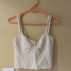 Abercrombie and fitch tank top linen